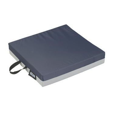 Drive Medical Gel "E" Skin Protection Wheelchair Seat Cushion, 16" x 16" x 3"