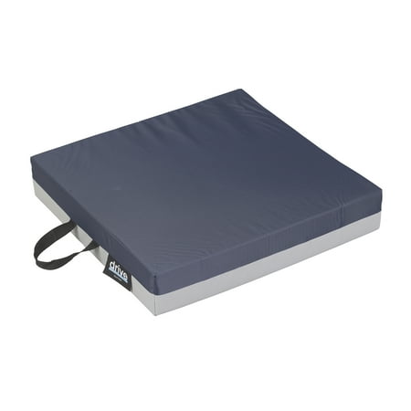 Drive Medical Gel "E" Skin Protection Wheelchair Seat Cushion, 16" x 16" x 3"