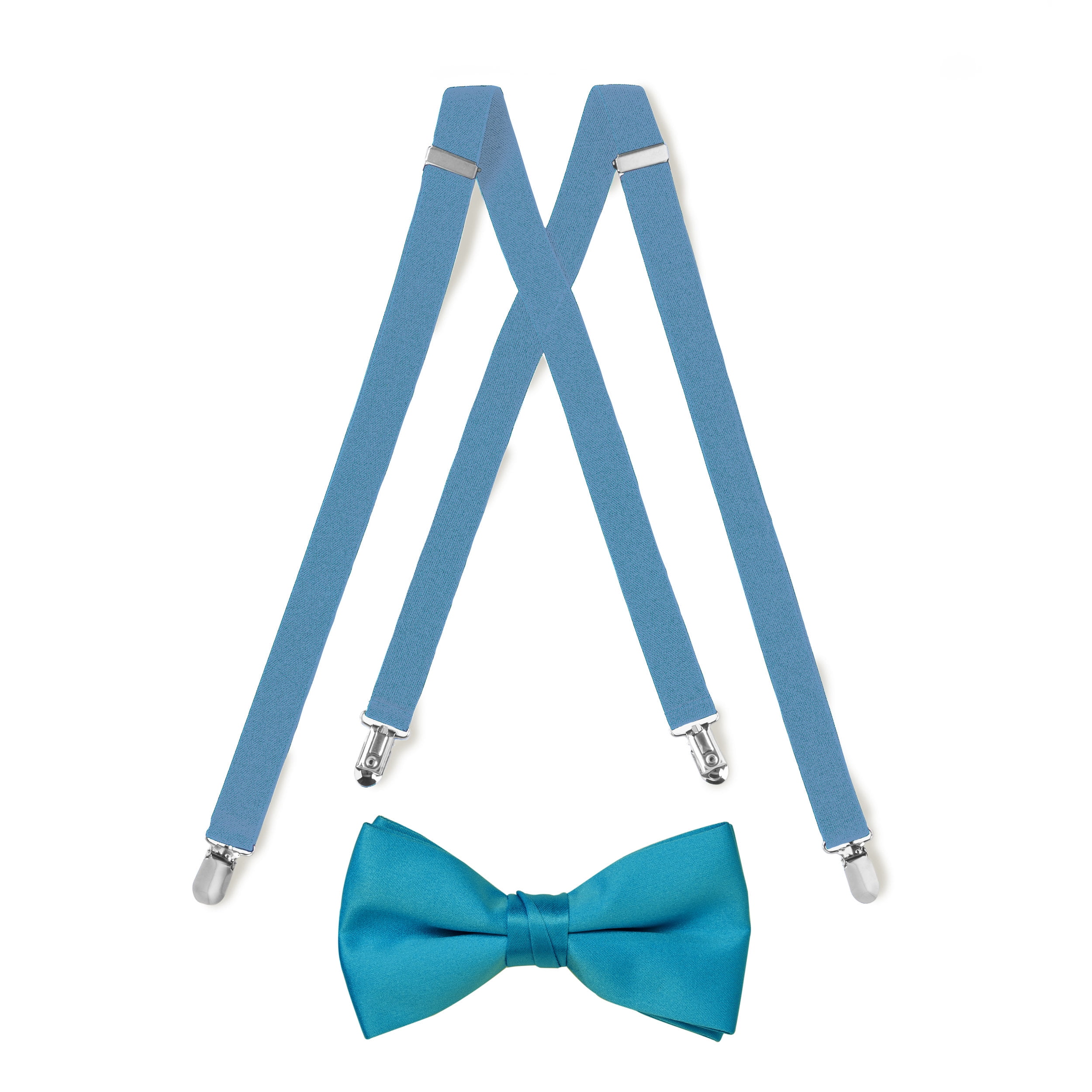 Turquoise Suspender Bow Tie Set Kids Walmart Com