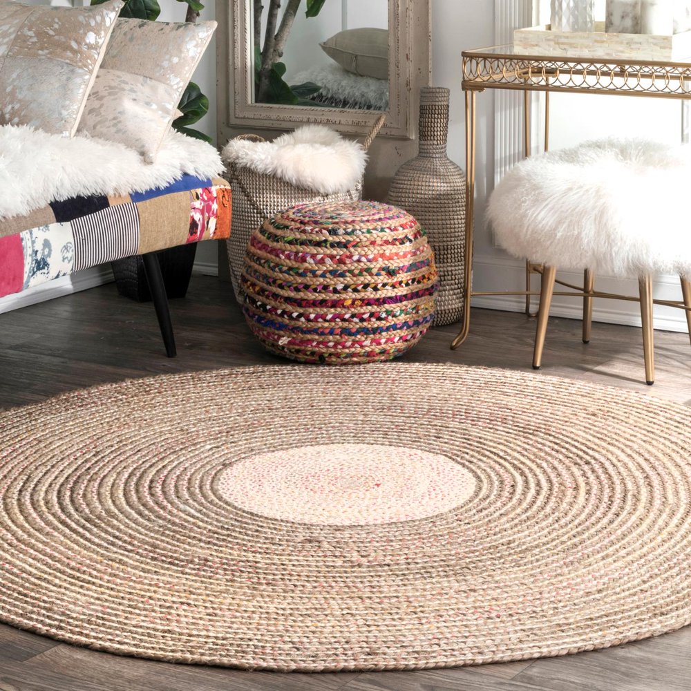 nuLOOM Braided Draya Jute Area Rug
