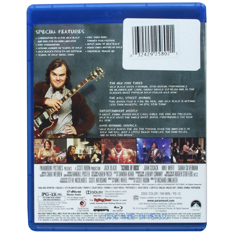 SCHOOL OF ROCK (DVD: Jack Black, Joan Cusack, Mike White) - NICE! Take a  L@@K! 97360563948