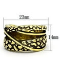 thumbnail image 2 of Womens Gold Ring Stainless Steel Anillo Color Oro Para Mujer Ninas Acero Inoxidable Rebecca, 2 of 4