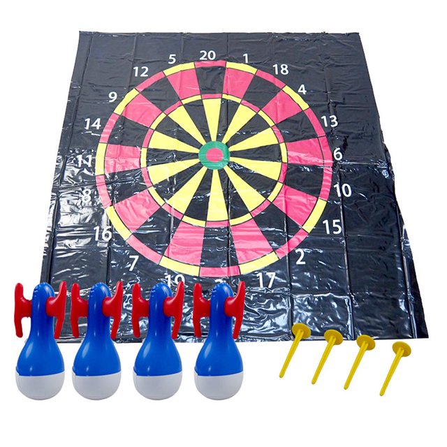 Juego De Dardos De Césped Para Niños Y Adultos, Juego De Plato De Vaso Para Lanzar, Dardos Inflables Para Interiores Y Exteriores Con 4 Clavijas Moyic OD013675-00