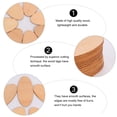 thumbnail image 5 of Arborister 40pcs Wood Slices DIY Craft Wooden Cutouts, 5 of 10