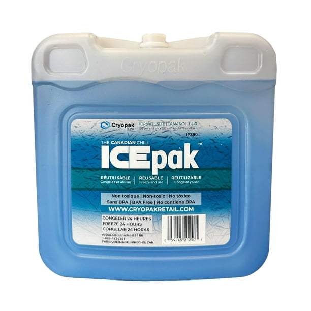 Paquetes de Hielo Cryopak ICEpak Grandes de Cáscara Rígida Reutilizables