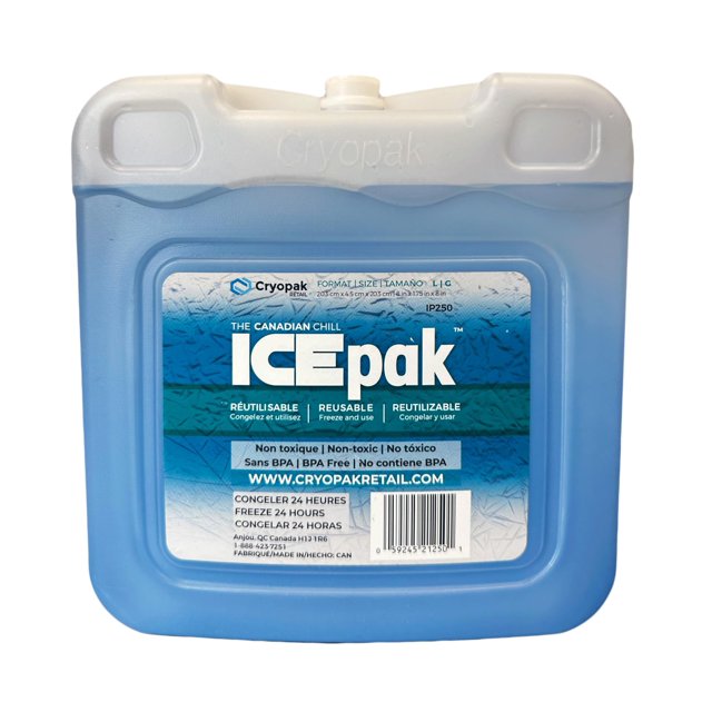 Paquetes de Hielo Cryopak ICEpak Grandes de Cáscara Rígida Reutilizables