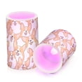 thumbnail image 2 of Corgi Dogs Pattern Flameless LED Candle Set with Remote, Battery Operated Color Changing Pillar Candles, Set of 2, 2 of 7