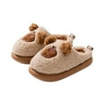 thumbnail image 2 of Fozruso Child Casual Slippers Winter Warm Indoor Shoes For Toddler Soft Comfortable Cute Cartoon Design For Kids Slippers,Plush Fleece Lined Slippers Sizes 3 Big Kid(11-11.5 Years), 2 of 5