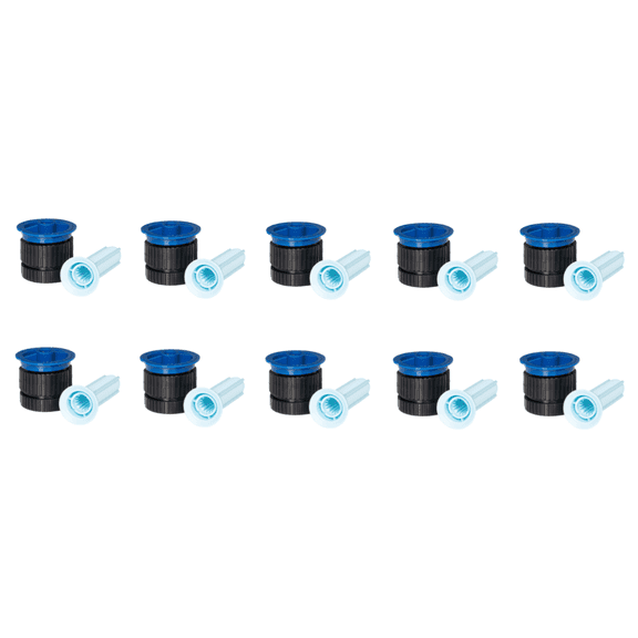 (10) Rain Bird 10VAN Variable Arc Nozzle for Spray Heads, 10 Foot Radius, 0-360 Degree Arc