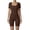 Coffee, variant on Ribbed Rompers for Women Scoop Neck Short Sleeve Fitness Summer Outfits Seamless Stretchy Workout Gym Yoga Rompers Coffee M