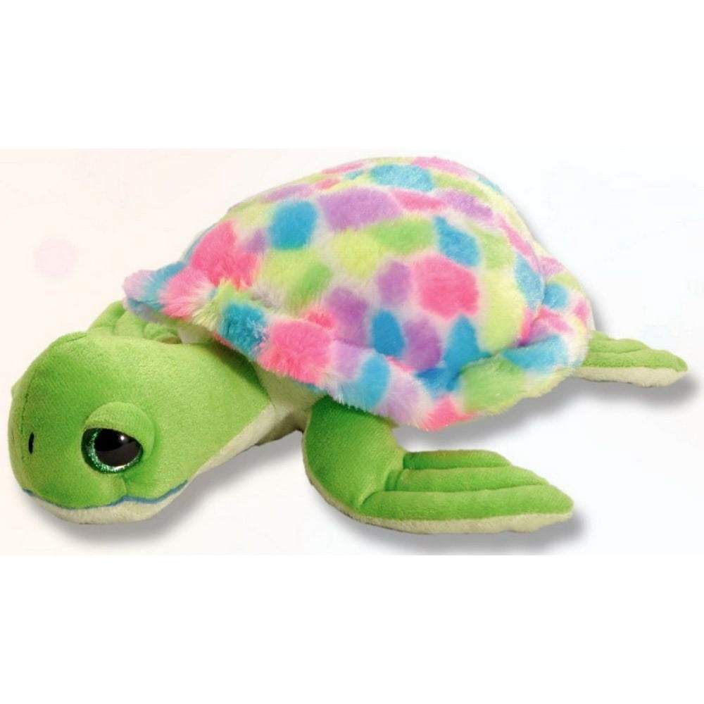 Rainbow Sea Turtle 13 inch Stuffed Animal by The Petting Zoo (314718)