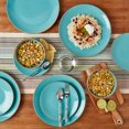 thumbnail image 2 of 12pc Stoneware Dinnerware Set Blue, 2 of 7