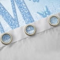 thumbnail image 4 of Manfei Letter Monogrammed Initial M Girl Blackout Curtains Set of 2 (52x84 Each),Kawaii Bow Butterfly Window Curtains,Bling Crystal Blue Glitter Curtains and Drapes,Lightweight Room Decor, 4 of 6