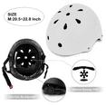 thumbnail image 4 of Tripumer Youth Bike Helmet Boys Girls Scooter for 9 -15 Years Skateboard  Adjustable Helmet White, 4 of 5
