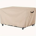 thumbnail image 1 of HLONK 1pc Heavy-Duty Fire Pit Cover - Beige Outdoor Fire Table Protector with Drawstring Closure  All-Weather Patio  Garden  Backyard  or Fireplace Cover - Compatible with Gas & Tradition, 1 of 1