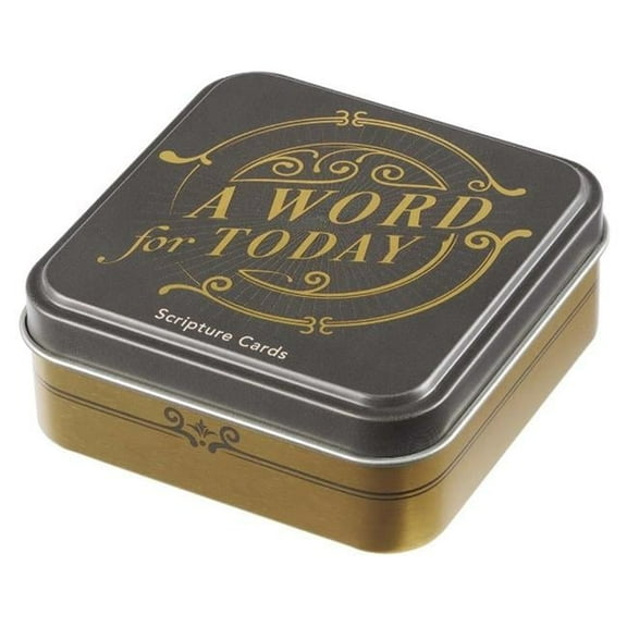 Christian Art Gifts 170084 Scripture Cards in Tin - A Word for Today