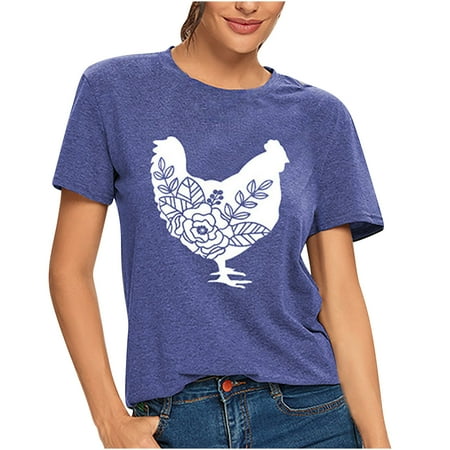 

Mrat Short Sleeve V-Neck Blouses & Shirts Basic Tops For Women Fashion Ladies Casual Printed Round Neck Short Sleeve Tops T-shirt Blouse Corset Tops For Female