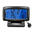 thumbnail image 1 of Car Clock Thermometer with Precise Digital Compass, Indoor Outdoor Temperature, Time Date Humidity Display, Multi-function Device for Dashboard, 1 of 5