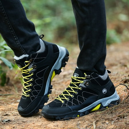 

Casfeeja-Men Hiking Shoes Winter Mountain Climbing Trekking Boots Top Outdoor Fashion Walking Shoes