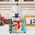 BAETEUY Christmas Paper Roll Holder Santa Snowman Red Fruits Holiday