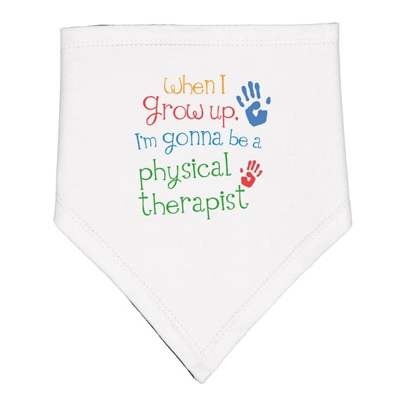 Inktastic Physical Therapist Future Baby Bandana Bib