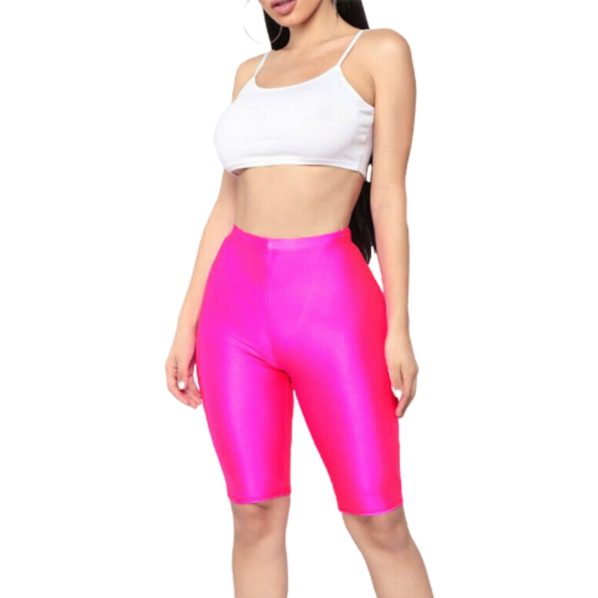 hot pink biker shorts