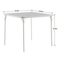 thumbnail image 3 of VECELO Folding Square Table, Portable Card and Game Activity Table for Indoor or Outdoor, Gray, 3 of 8