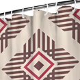thumbnail image 4 of Boho Aesthetic Tribal Shower Curtain 72x84 Inches Quick-Dry Polyester Curtain with Plastic Hooks Earthy Rustic Style, 4 of 5