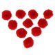 thumbnail image 2 of 10x DIY Pompón Esponjoso Paño de Felpa Suave Multicolor Decoración de Ropa de Imitación Bola de Piel Sintética Bola Artesanal Decoración Del Hogar Pen rojo Soledad Fluffy Ball DIY, 2 of 10