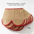 thumbnail image 4 of Qocolcyl Extra Large Rattan Christmas Tree Collar Basket - Rustic Handcrafted Christmas Tree Stand Cover Woven Tree Skirt Collar Christmas Tree Decoration Farmhouse Indoor Decorations for Home, 4 of 7