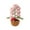 Pink, variant on Lily of The Valley Crochet Flower Pot Night Lights, Artificial Flower Lamp Decor with Mushroom Home Office Decor Cute Gifts for Women Wife Birthday Xmas Valentine's Day Mother's Day(White,5.7x4.1in)