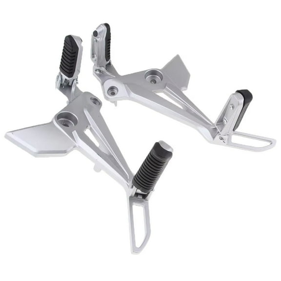 2Pcs Motorcycle Rearset Foot Pegs Right & Left Side Footrest Foot Peg Aluminum Alloy Foot Boards Motorcycle Foot Pedal