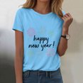thumbnail image 2 of felwors Happy New Year Shirt for Women 2026 New Years Eve T-Shirt Countdown Fireworks Holiday Party Tops(Sky Blue, L), 2 of 8