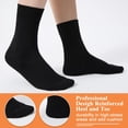thumbnail image 5 of Women's Thin Cotton Crew Socks - Soft Above Ankle Bootie Casual Dress Socks 6-Pairs, 5 of 6