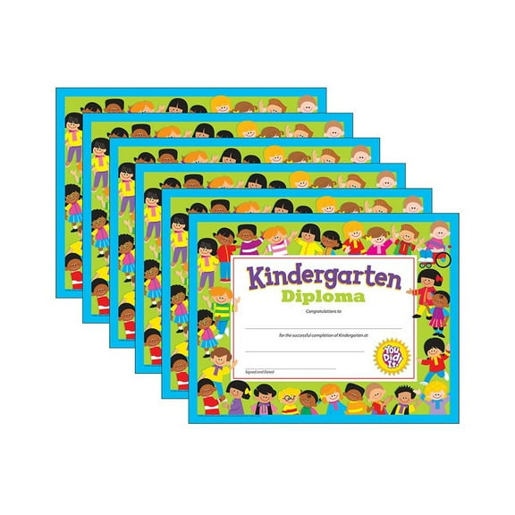 Kindergarten Diploma, 30 Per Pack, 6 Packs