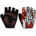 thumbnail image 3 of Gants de Cyclisme Léopard pour Femmes, Mitaines Demi-Doigt pour Jeunes Filles, Antidérapants, Sport Extérieur Sans Doigts, Protection Uv Rembourrée, 3 of 5