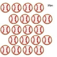 thumbnail image 2 of Herramientas y mejoras para el hogar. Paquete de 10 parches de béisbol con lentejuelas y bordes dorados. Parches de béisbol para planchar y coser. Parches deportivos bordados. Insignias para ropa, som, 2 of 8
