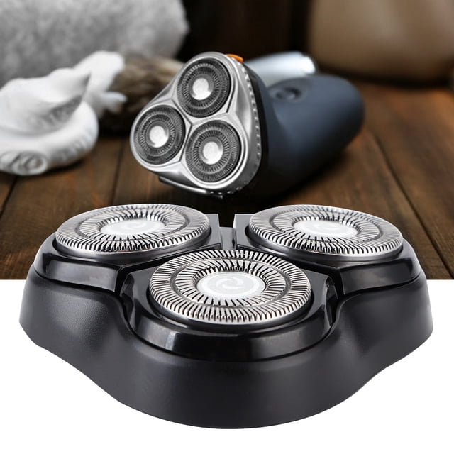 Shaver Parts, Detachable Three-Rings Net Auto Blade Sharpening Shaver Replacement Head, for Adult Male Men