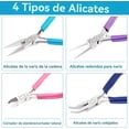 thumbnail image 3 of Juego de 4 Alicates para Joyas, Alicates Joyería, Kit Fabricación de Joyas, Herramientas para Manualidades, Pinzas Bisuteria y Joyeria Herramientas, 3 of 4