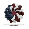 thumbnail image 3 of 4Th of July Wreath with Handmade Wooden Stars - 60Cm Patriotic Front Door Wreath, Red White Blue American Flag Decor for Porch, Indoor Outdoor Memorial Day Independence Day, 3 of 9