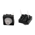 thumbnail image 2 of 20Pcs 8mmx8mm Panel PCB Silica Gel Momentary Tactile Tact Push Button Switch 2 Pin DIP, 2 of 2