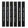 thumbnail image 1 of 6pcs Shading Sketching Charcoal Durable Charcoal Sticks Hobbyist Compressed Charcoal, 1 of 4