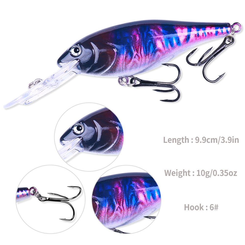 HENGJIA Minnow Fishing Lures,16Pcs Large Crankbaits Set Fishing Hard Baits Swimbaits Boat Topwater Lures for Trout Bass Perch Fishing