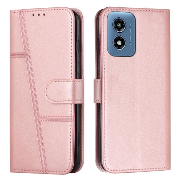 Funda Flip para FOXDOCK Motorola Moto G04/G24 – Carcasa delgada y resistente a impactos con soporte para uso diario y profesional