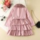thumbnail image 4 of Gibobby Abrigos de invierno para niños y niñasChaqueta de abrigo polar cálido de manga larga de invierno para niñas pequeñas con volantes ropa rosa prend(Rosa, 18-24 Meses), 4 of 5