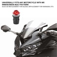 thumbnail image 4 of 10PCS Motorcycle M5x16mm/0.6in Windscreen Windshield Screw Bolts Kit Universal with WrenchRed, 4 of 5