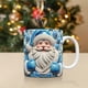 thumbnail image 5 of Pisexur Batería de cocina Taza navideña inflada con diseño de muñeco de nieve, taza de Papá Noel inflada de 15 oz y 11 oz. para la cocina del hogar, 5 of 5