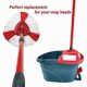 thumbnail image 5 of (4 Pack) Mop Heads Compatible With Vileda 2 In 1 Turbo Mop, Replacement Head, Microfiber, Red, White, 5 of 5