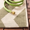 thumbnail image 5 of Safavieh Courtyard Ayden Chevron Indoor/Outdoor Area Rug, Green/Beige, 4' x 5'7", 5 of 10