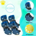 thumbnail image 7 of TELOLY 4Pcs Small Dog Booties - Reflective Strips, Anti-Slip Sole, Paw Protectors, Style 1, 7 of 7